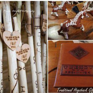 Hogsback Walking Sticks, Hogs & Horses & Leather Guest Book