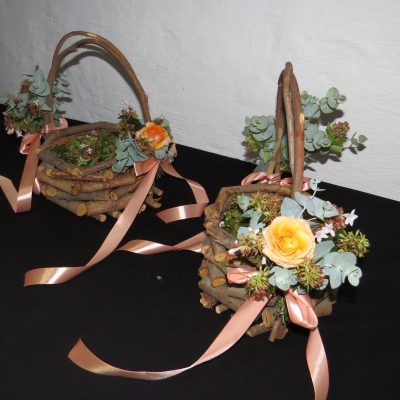 Delightful flower-girl baskets