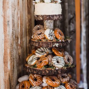 rustic cake stand