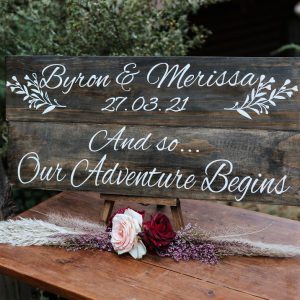 customised wedding signs