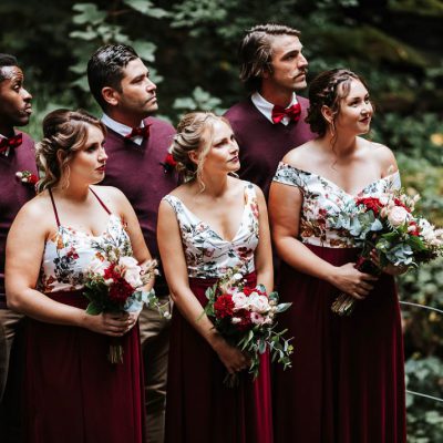 bridesmaid and grooms men